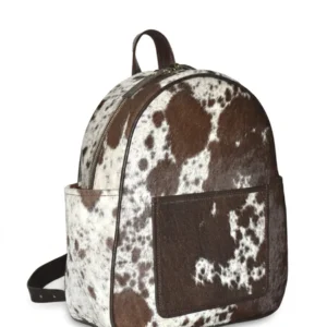 Hair on Hide Mini Backpack Brown & White