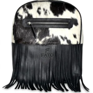 HAIR ON HIDE GIRLS FRINGE BACKPACK BLACK & WHITE