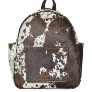 HAIR ON HIDE MINI BACKPACK BROWN & WHITE