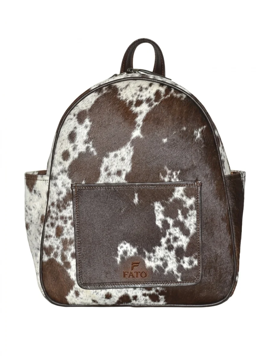 HAIR ON HIDE MINI BACKPACK BROWN & WHITE