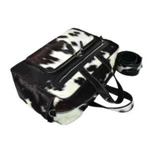Hair on Hide Baby Diaper Duffel Bag Black & White